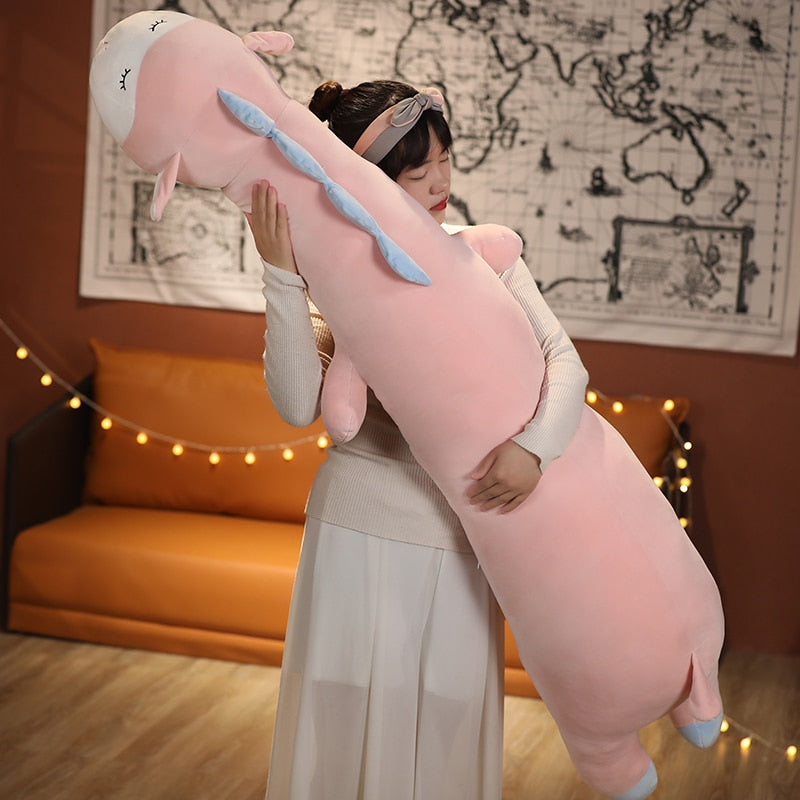 Long Cuddly Hippo Cow Sheep Plushies - Kawaiies - Adorable - Cute - Plushies - Plush - Kawaii