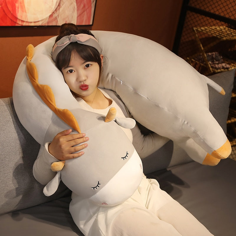 Long Cuddly Hippo Cow Sheep Plushies - Kawaiies - Adorable - Cute - Plushies - Plush - Kawaii