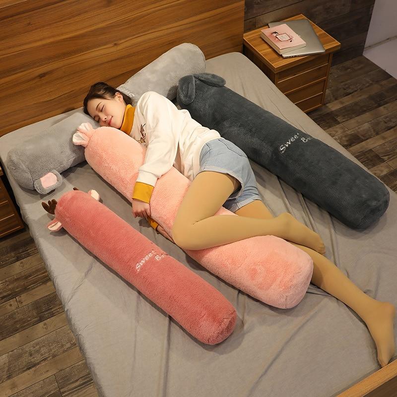 Long Fluffy Animal Body Pillow Plushies - Kawaiies - Adorable - Cute - Plushies - Plush - Kawaii