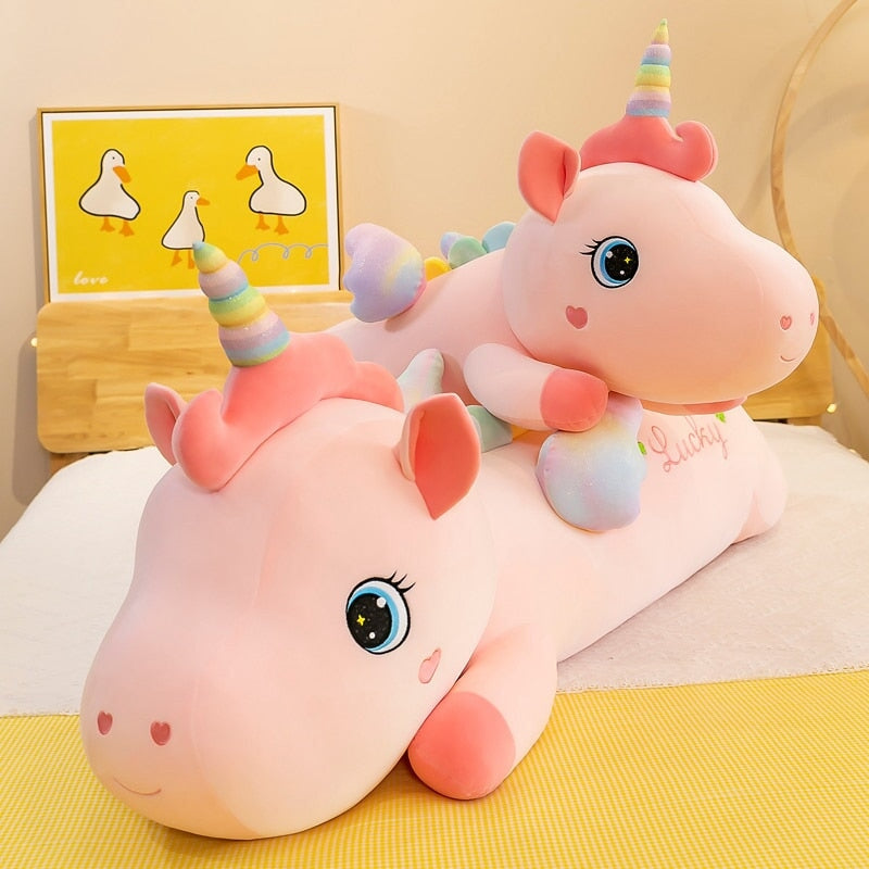 Lucky the Long Pink Unicorn Plushie - Kawaiies - Adorable - Cute - Plushies - Plush - Kawaii