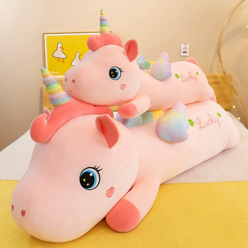 Lucky the Long Pink Unicorn Plushie - Kawaiies - Adorable - Cute - Plushies - Plush - Kawaii