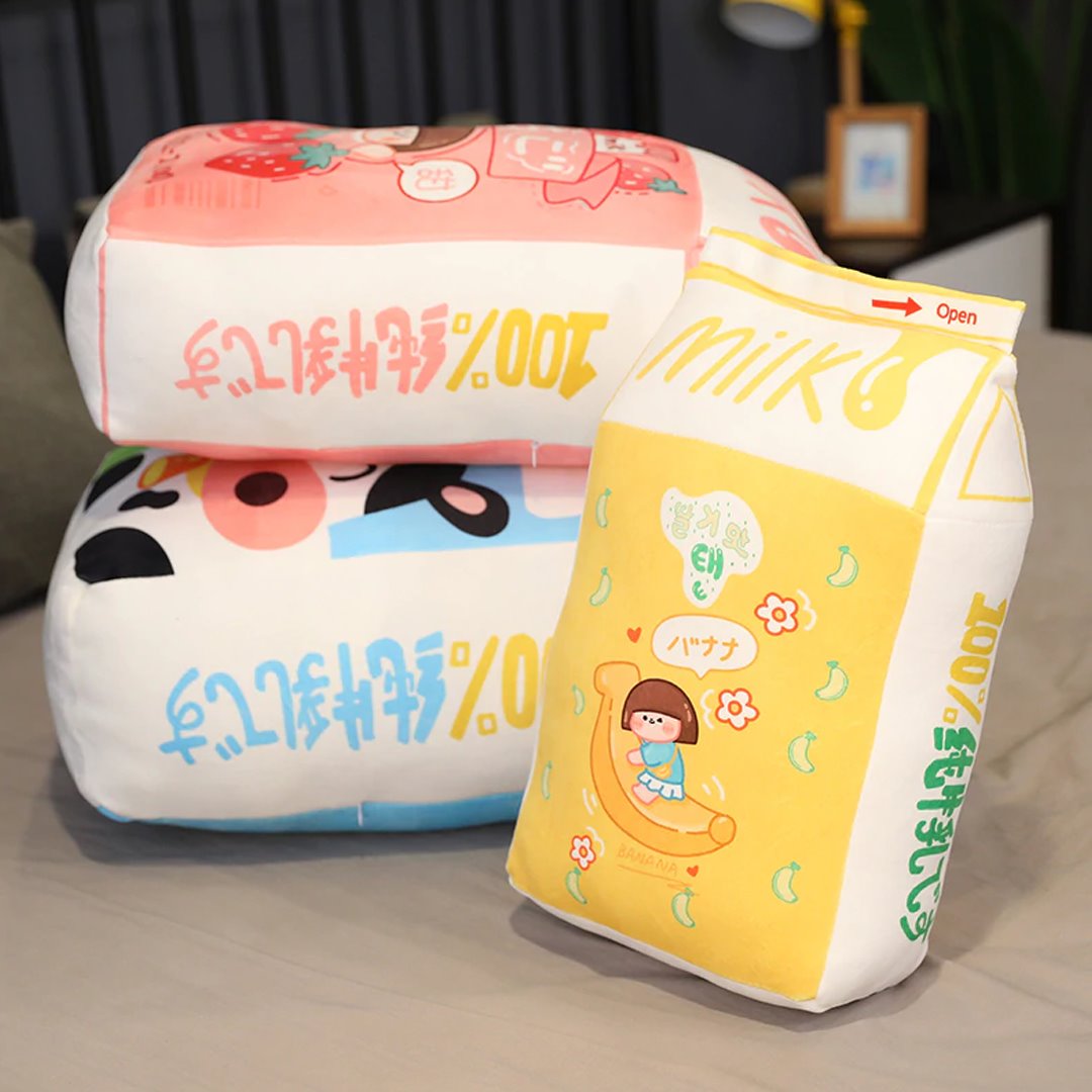 Milk Carton Plush - Kawaiies - Adorable - Cute - Plushies - Plush - Kawaii