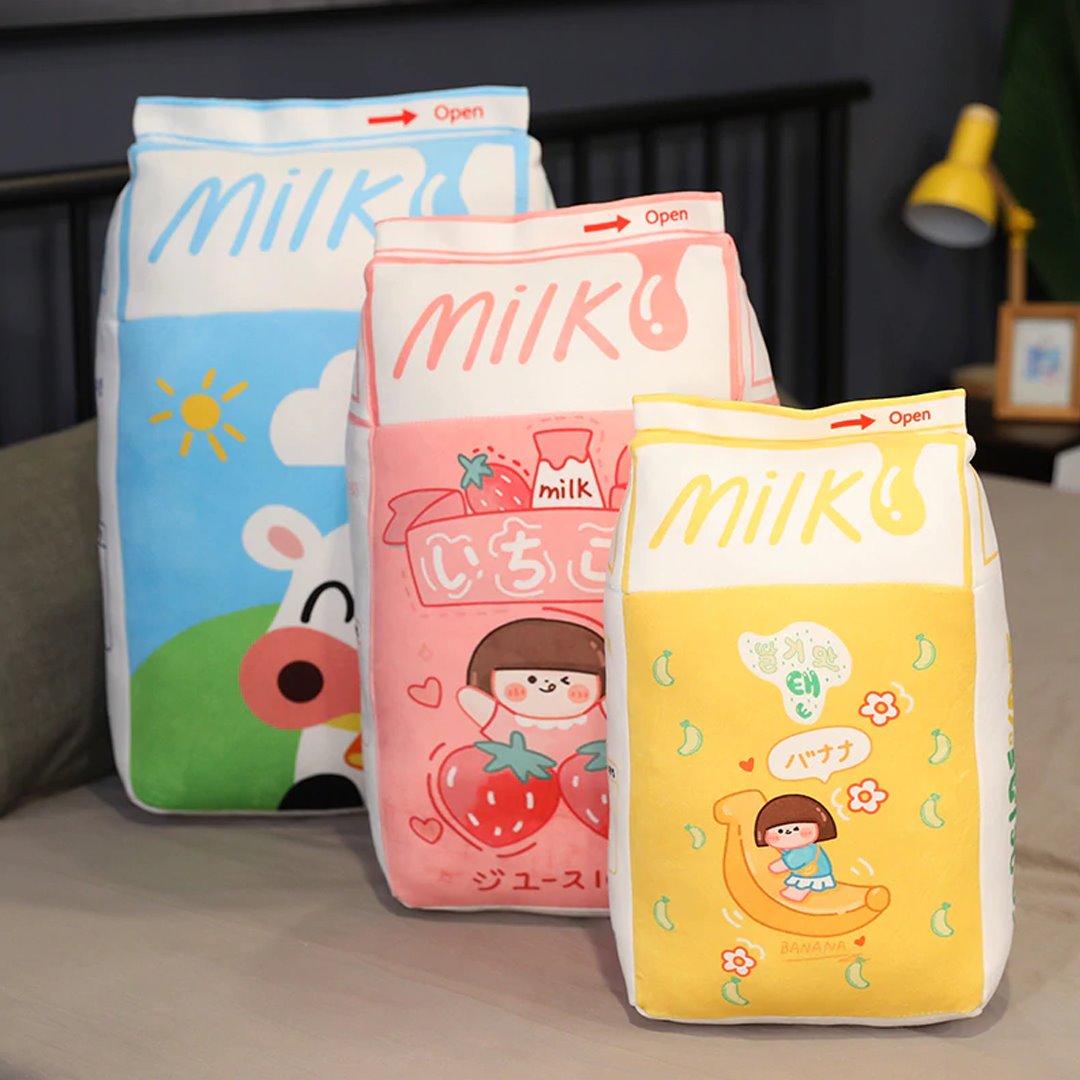 Milk Carton Plush - Kawaiies - Adorable - Cute - Plushies - Plush - Kawaii