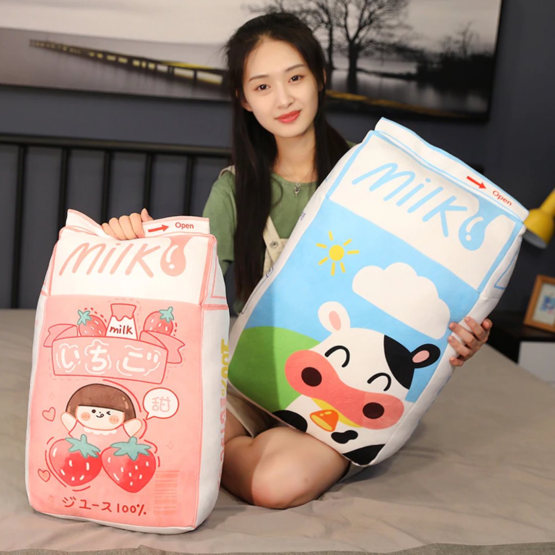 Milk Carton Plush - Kawaiies - Adorable - Cute - Plushies - Plush - Kawaii