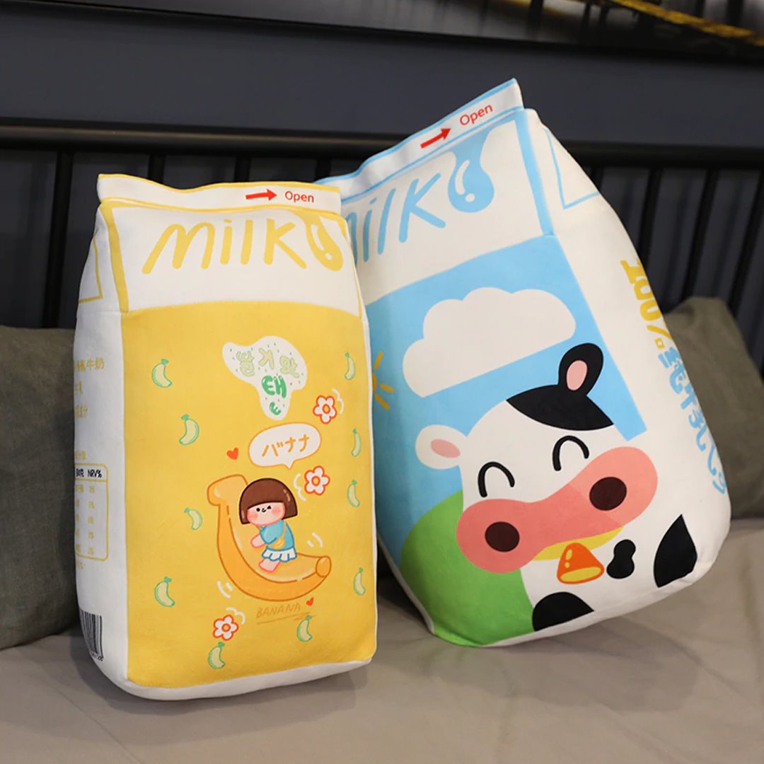 Milk Carton Plush - Kawaiies - Adorable - Cute - Plushies - Plush - Kawaii