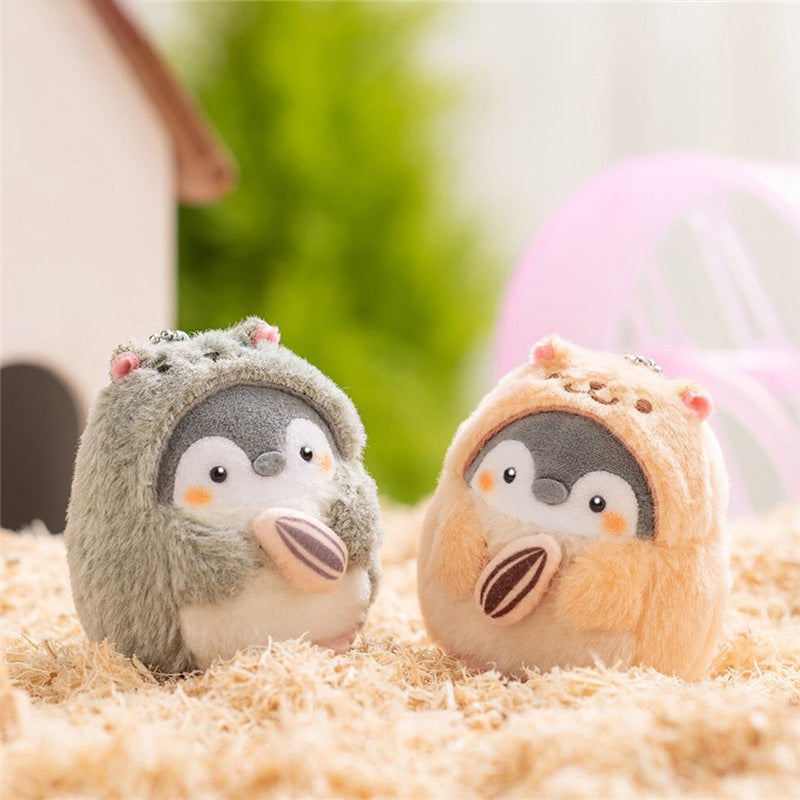 Mini Kawaii Chubby Penguin Hamster Keyring Pendant - Kawaiies - Adorable - Cute - Plushies - Plush - Kawaii