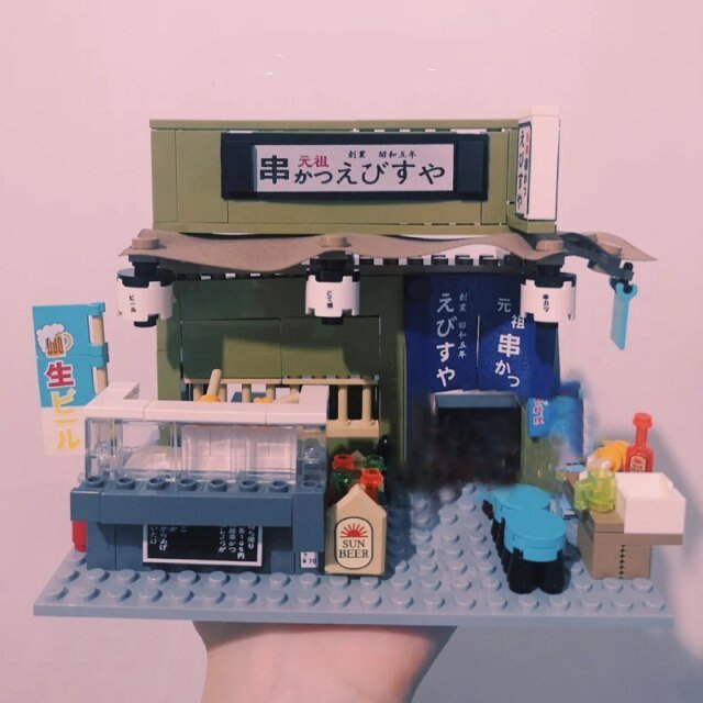 Nippombashi Dori Street Japanese Restaurants Building Sets - Kawaiies - Adorable - Cute - Plushies - Plush - Kawaii
