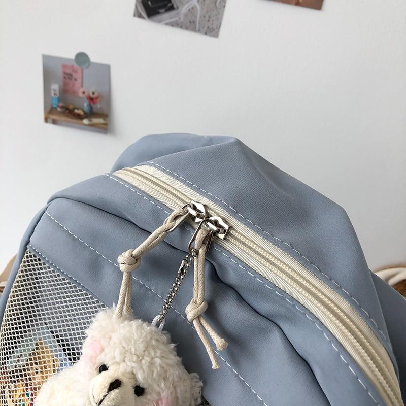 Nylon Study Besties Backpack - Kawaiies - Adorable - Cute - Plushies - Plush - Kawaii