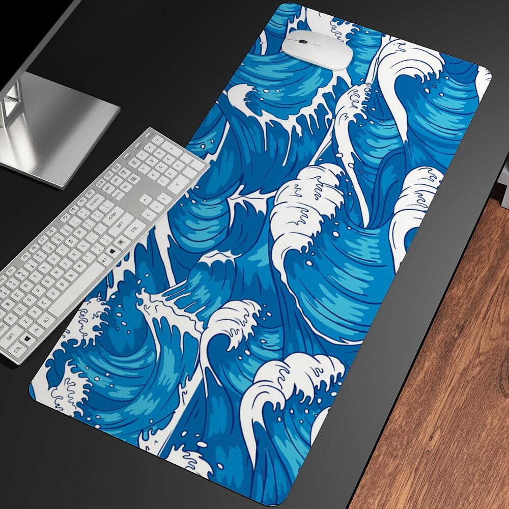 Ocean Waves Large Mouse Pad Collection - Kawaiies - Adorable - Cute - Plushies - Plush - Kawaii