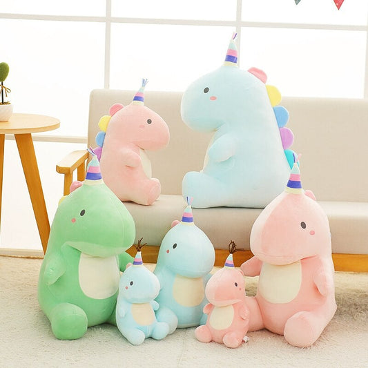 Party Dinosaur Plushies - Kawaiies - Adorable - Cute - Plushies - Plush - Kawaii