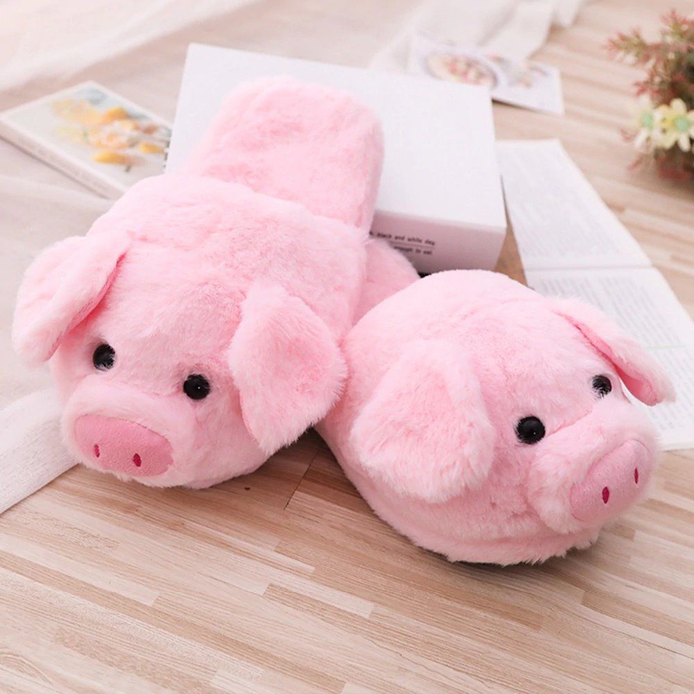 Pink Piggy Plush Slippers - Kawaiies - Adorable - Cute - Plushies - Plush - Kawaii