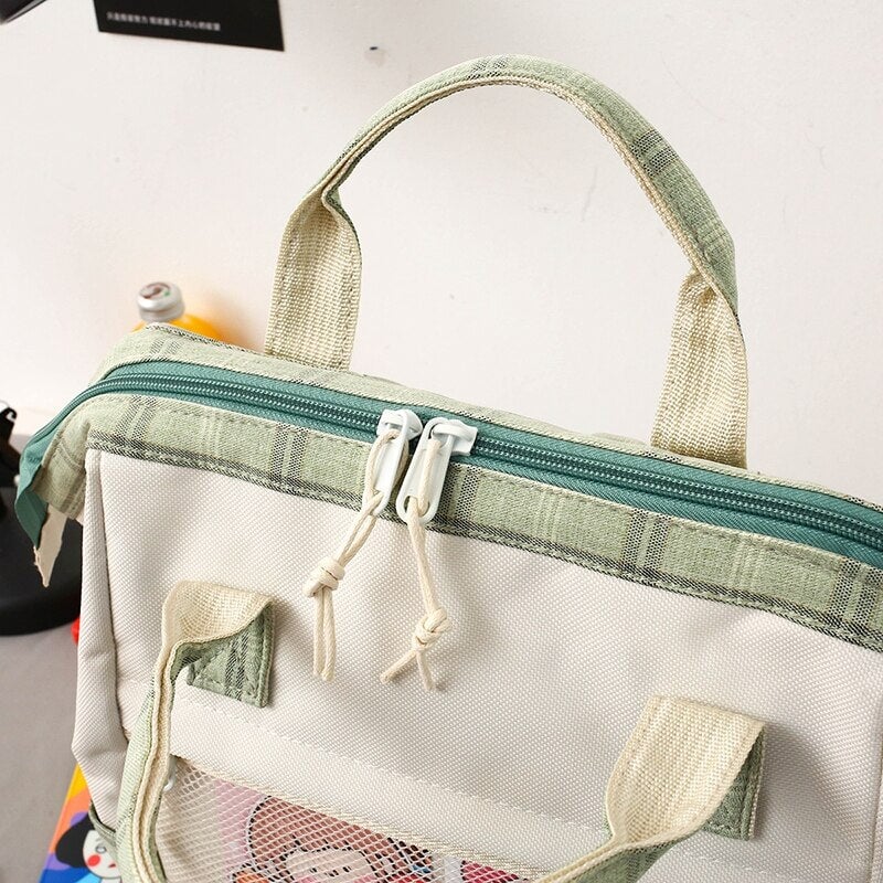 kawaiies-softtoys-plushies-kawaii-plush-Set of 5 Kawaii Plaid Backpack Bag Collection Bag
