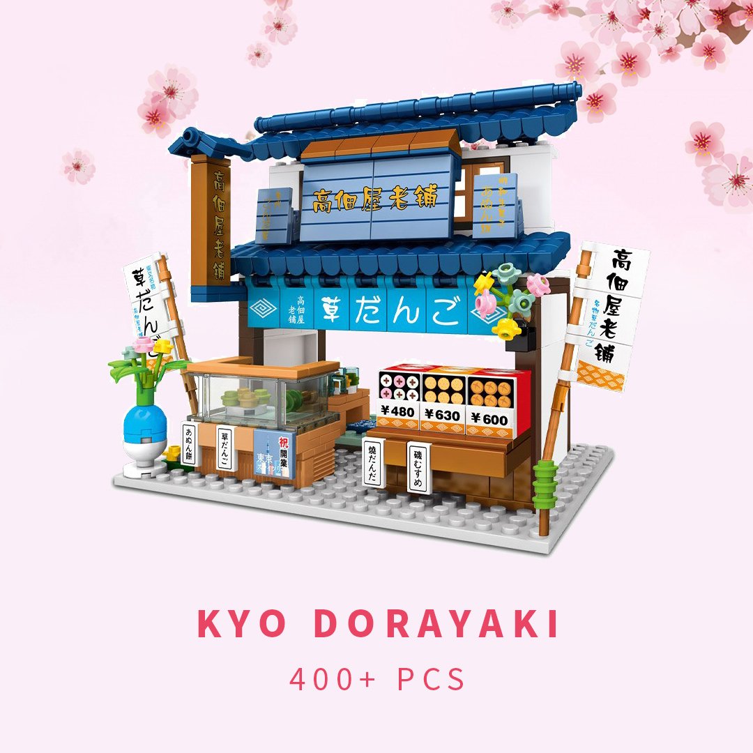 Shirakawa-go Dori Street Japanese Stores Building Sets - Limited Stock - Kawaiies - Adorable - Cute - Plushies - Plush - Kawaii