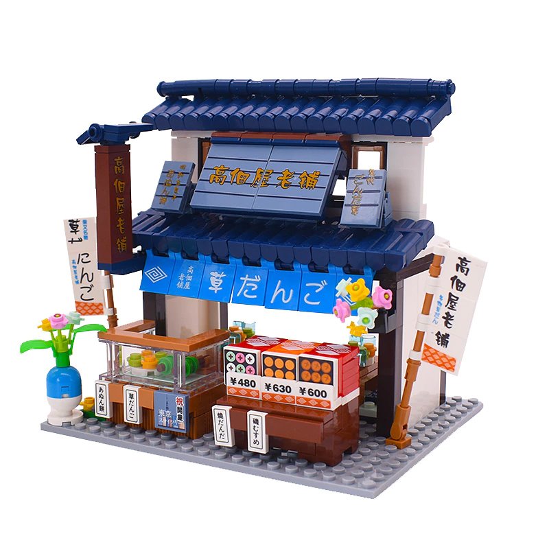 Shirakawa-go Dori Street Japanese Stores Building Sets - Limited Stock - Kawaiies - Adorable - Cute - Plushies - Plush - Kawaii