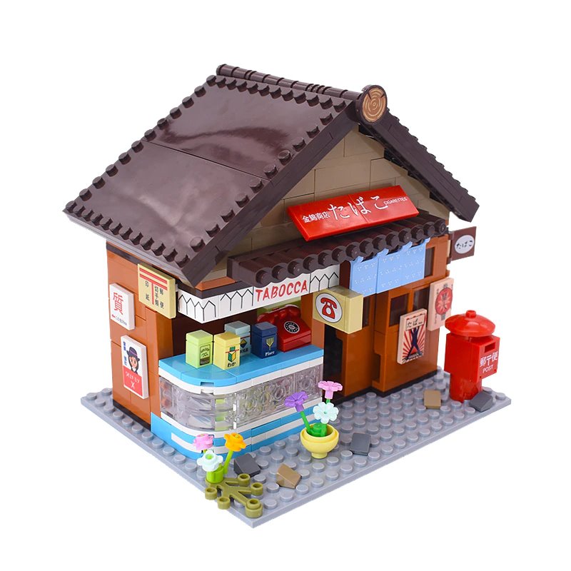 Shirakawa-go Dori Street Japanese Stores Building Sets - Limited Stock - Kawaiies - Adorable - Cute - Plushies - Plush - Kawaii