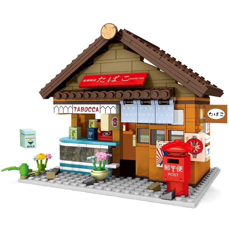 Shirakawa-go Dori Street Japanese Stores Building Sets - Limited Stock - Kawaiies - Adorable - Cute - Plushies - Plush - Kawaii
