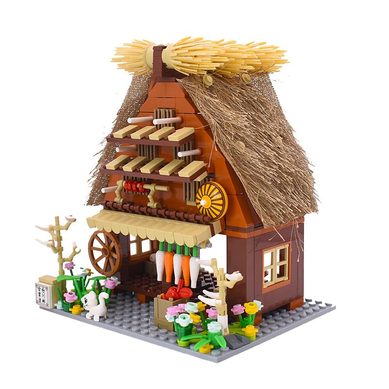 Shirakawa-go Dori Street Japanese Stores Building Sets - Limited Stock - Kawaiies - Adorable - Cute - Plushies - Plush - Kawaii