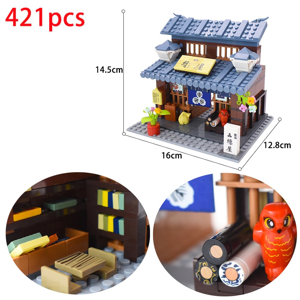 Shirakawa-go Dori Street Japanese Stores Building Sets - Limited Stock - Kawaiies - Adorable - Cute - Plushies - Plush - Kawaii