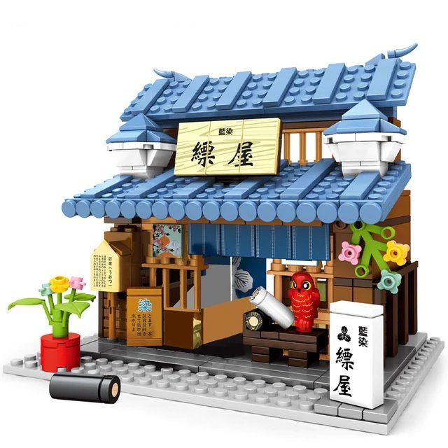 Shirakawa-go Dori Street Japanese Stores Building Sets - Limited Stock - Kawaiies - Adorable - Cute - Plushies - Plush - Kawaii