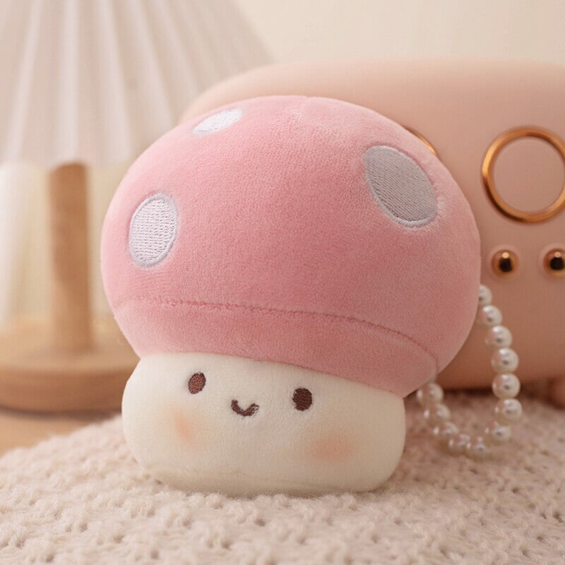 kawaiies-softtoys-plushies-kawaii-plush-Squishy Mushroom Friends Plushie Keychains | NEW Soft toy Pink