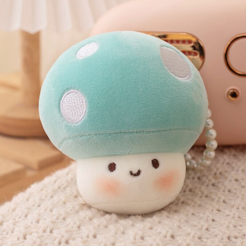 kawaiies-softtoys-plushies-kawaii-plush-Squishy Mushroom Friends Plushie Keychains | NEW Soft toy Sky Blue