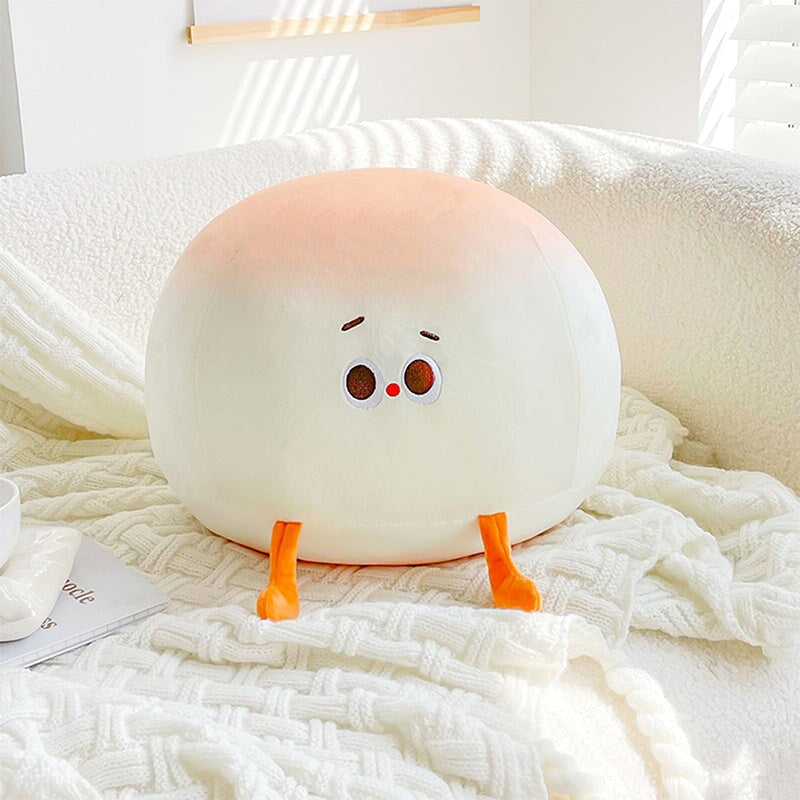 Steamed Round Stuffed Bao Bun Plushie - Kawaiies - Adorable - Cute - Plushies - Plush - Kawaii