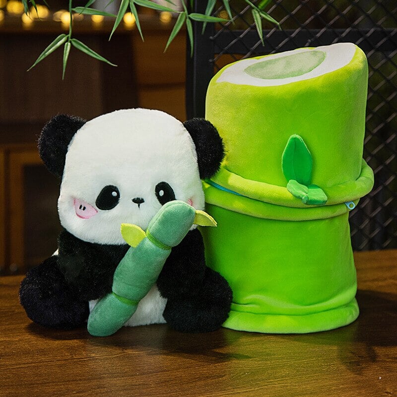 kawaiies-softtoys-plushies-kawaii-plush-Sze Sze the Panda Bamboo Hut Plushie Soft toy