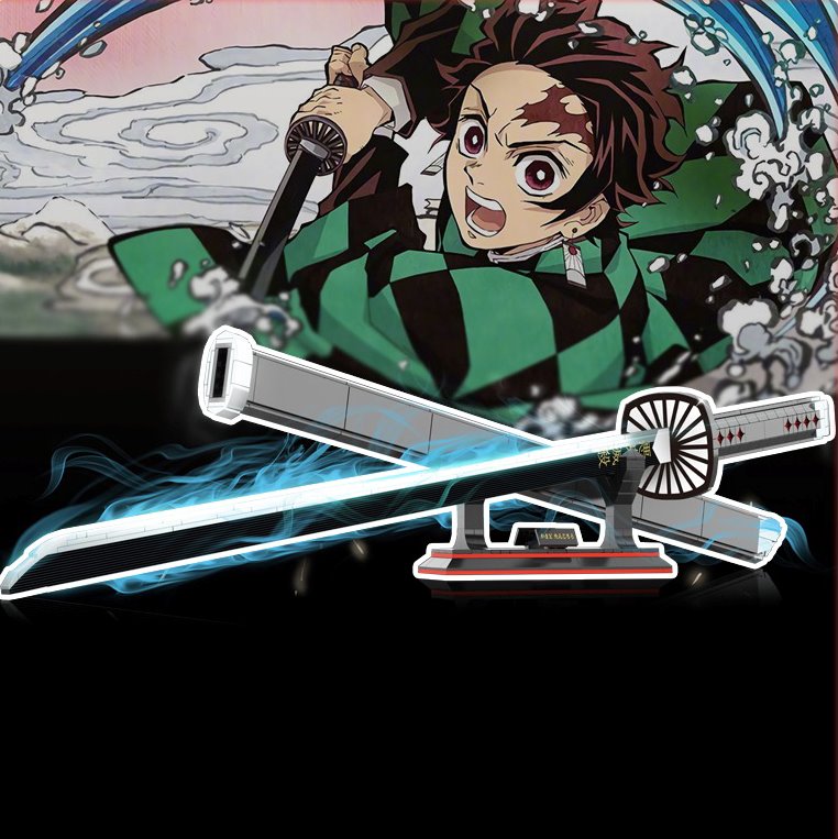 kawaiies-softtoys-plushies-kawaii-plush-Tanjiro Kamado Sun Blade and Stand Building Blocks Build it