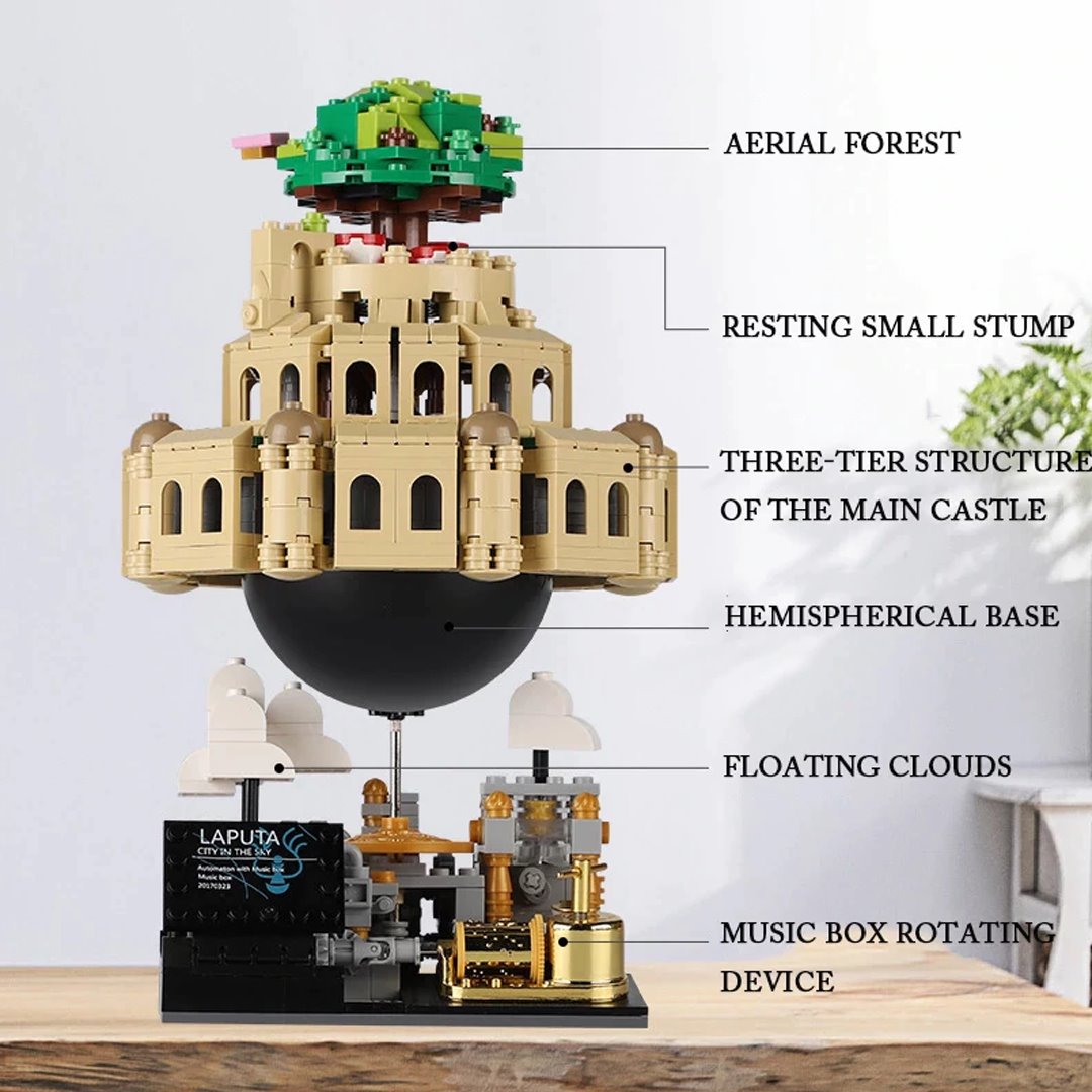 Japanese Floating Laputa Castle Building Sets - Limited Stock - Kawaiies - Adorable - Cute - Plushies - Plush - Kawaii