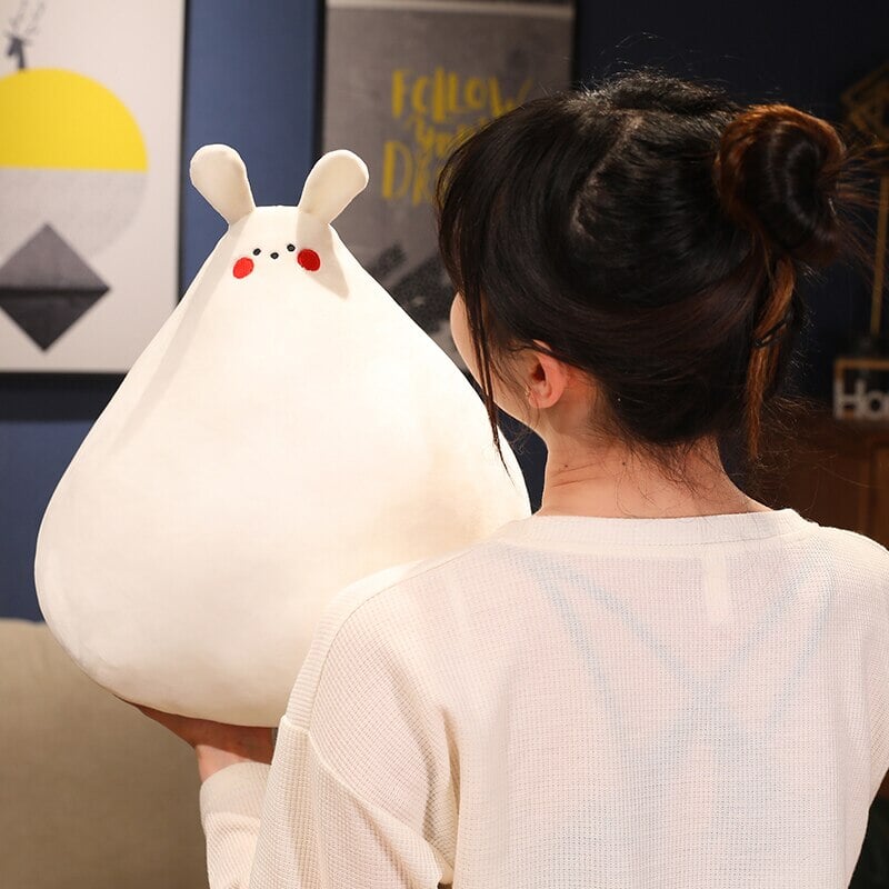 kawaiies-softtoys-plushies-kawaii-plush-Zuki the White Bunny Plushie with Mini Face | NEW Soft toy