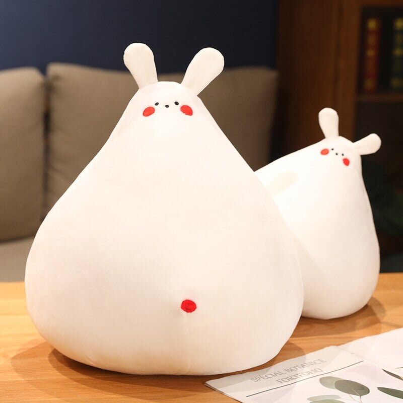 kawaiies-softtoys-plushies-kawaii-plush-Zuki the White Bunny Plushie with Mini Face | NEW Soft toy