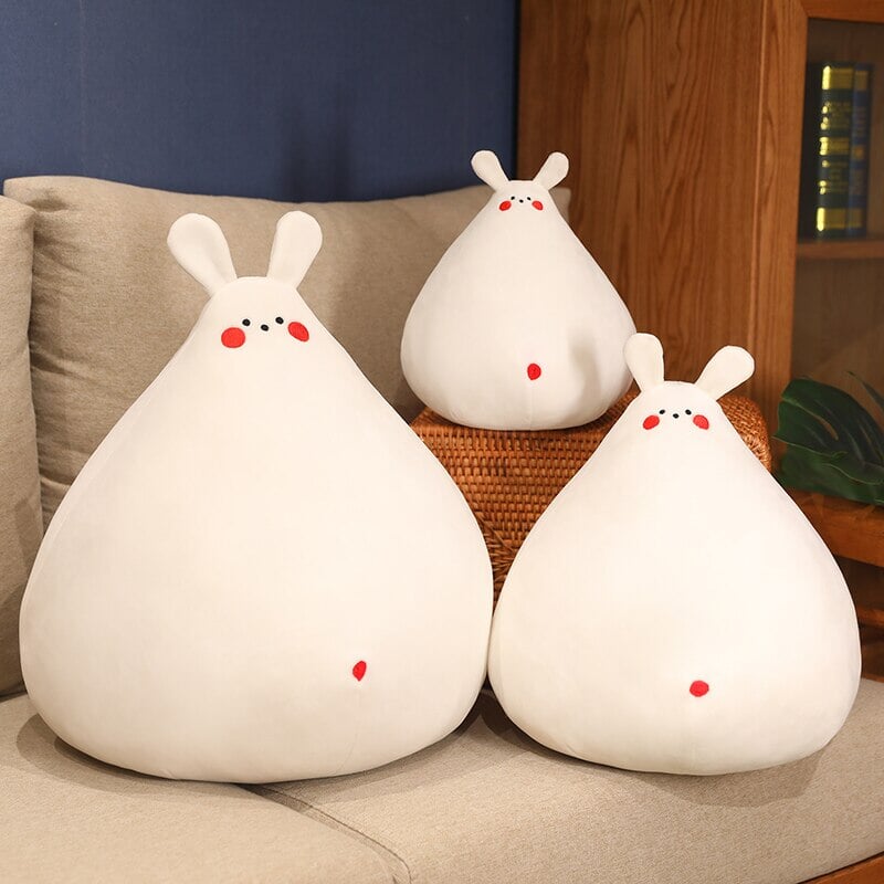 kawaiies-softtoys-plushies-kawaii-plush-Zuki the White Bunny Plushie with Mini Face | NEW Soft toy