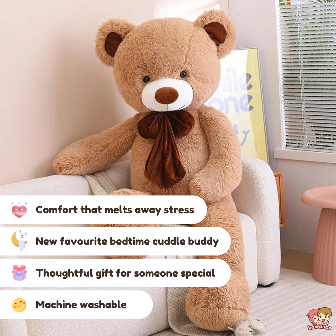Giant Fluffy Classic Bear Plushies
