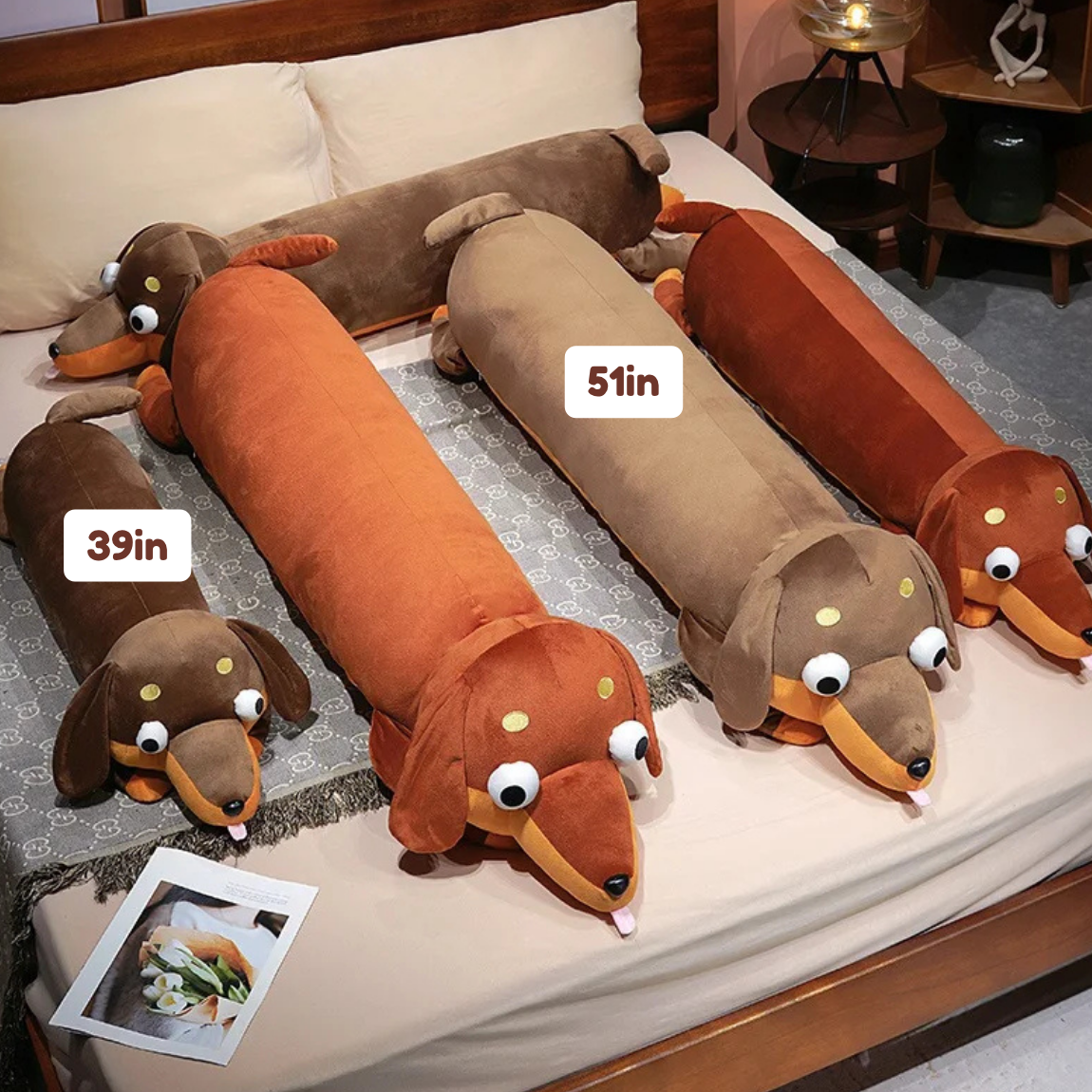 Long Snuggly Sausage Dog Plushies