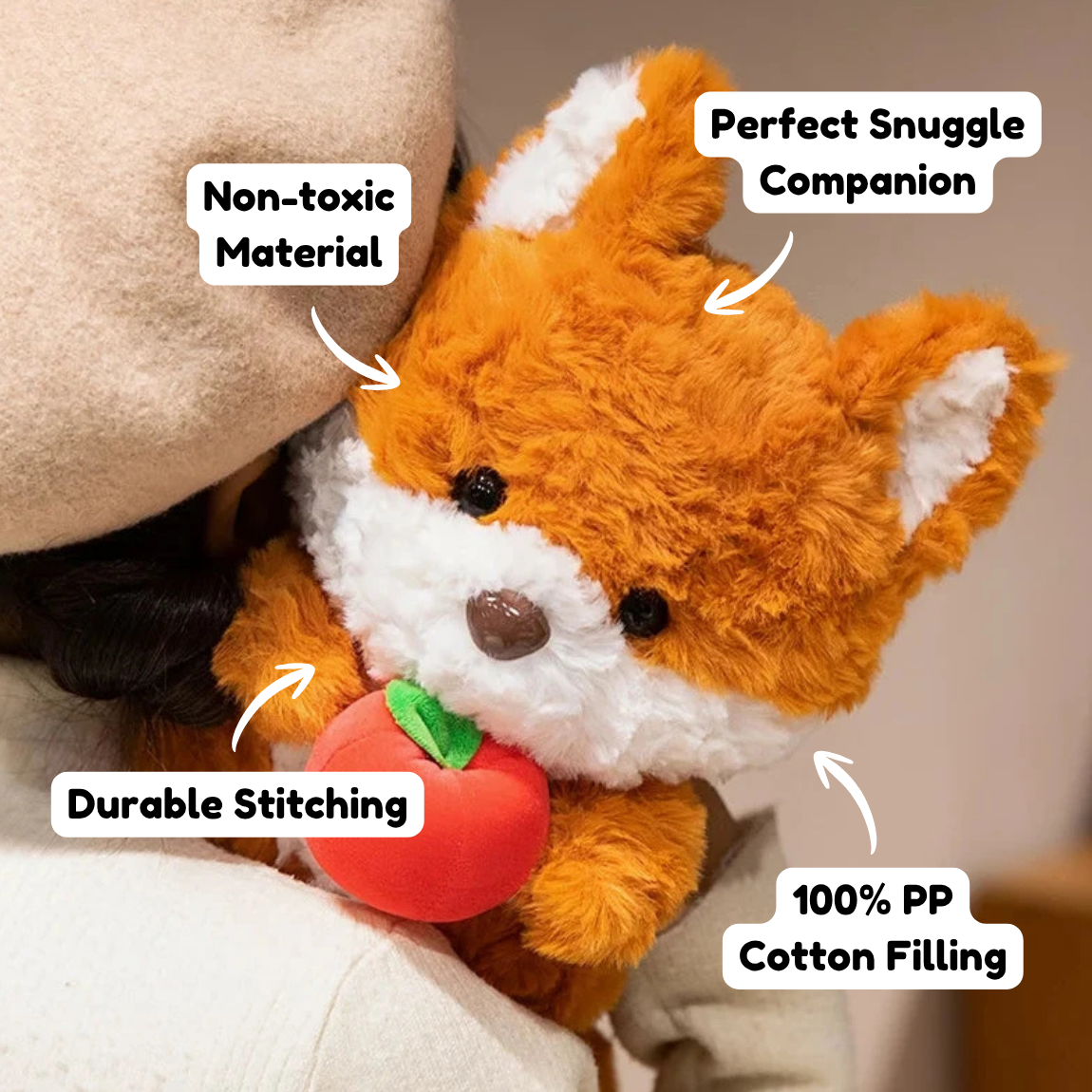Kawaii Fox & Squirrel Chibi Plushies