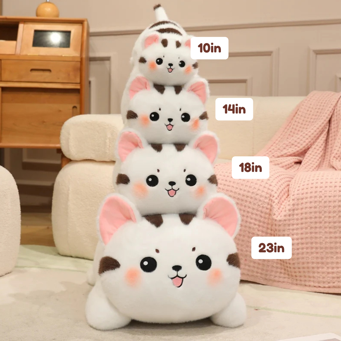 Kawaii Pudding Paws Cat Plushies