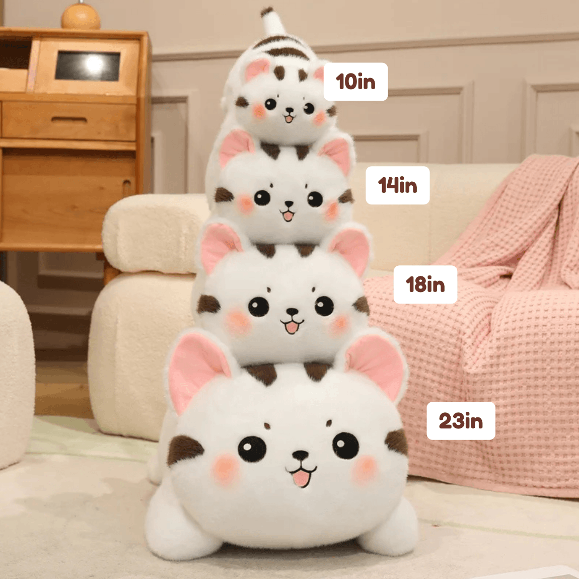 Kawaiies Collection - Soft toy - Kawaii Pudding Paws Cat Plushies