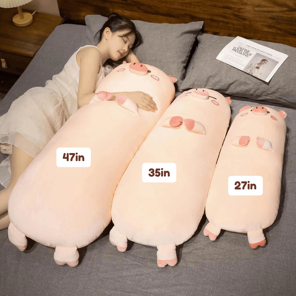Kawaiies Collection - Soft toy - Long Snuggly Pig Plushies