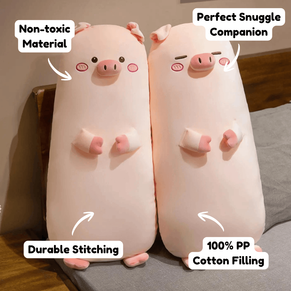 Kawaiies Collection - Soft toy - Long Snuggly Pig Plushies