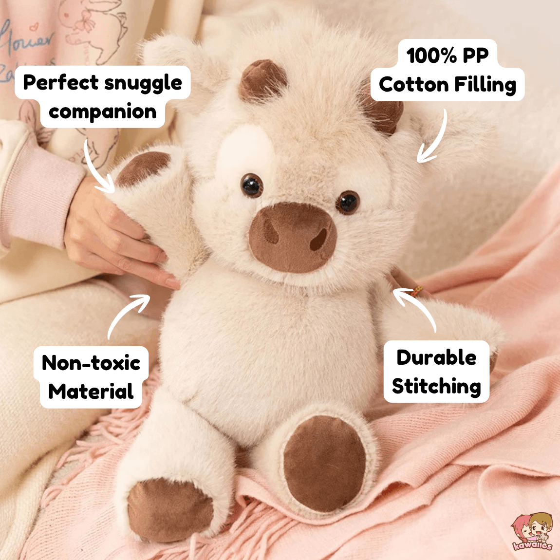 Kawaiies Collection - Soft toy - Moo Moo the Cosy Cow Plush
