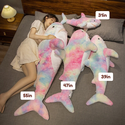 Giant Fuzzy Galaxy Shark Plushies
