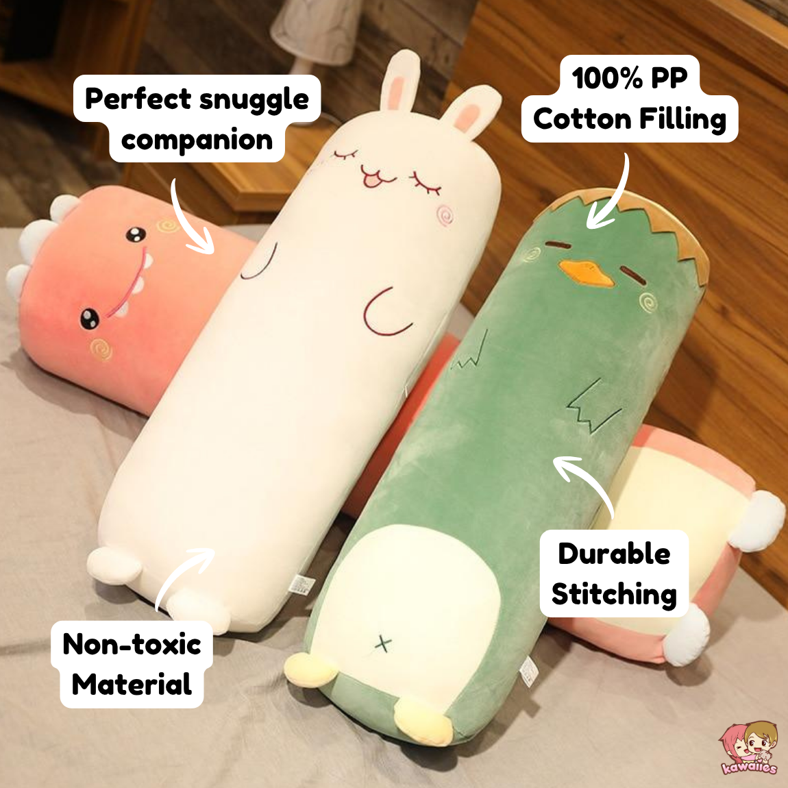 Kawaii Animal Body Pillow Collection