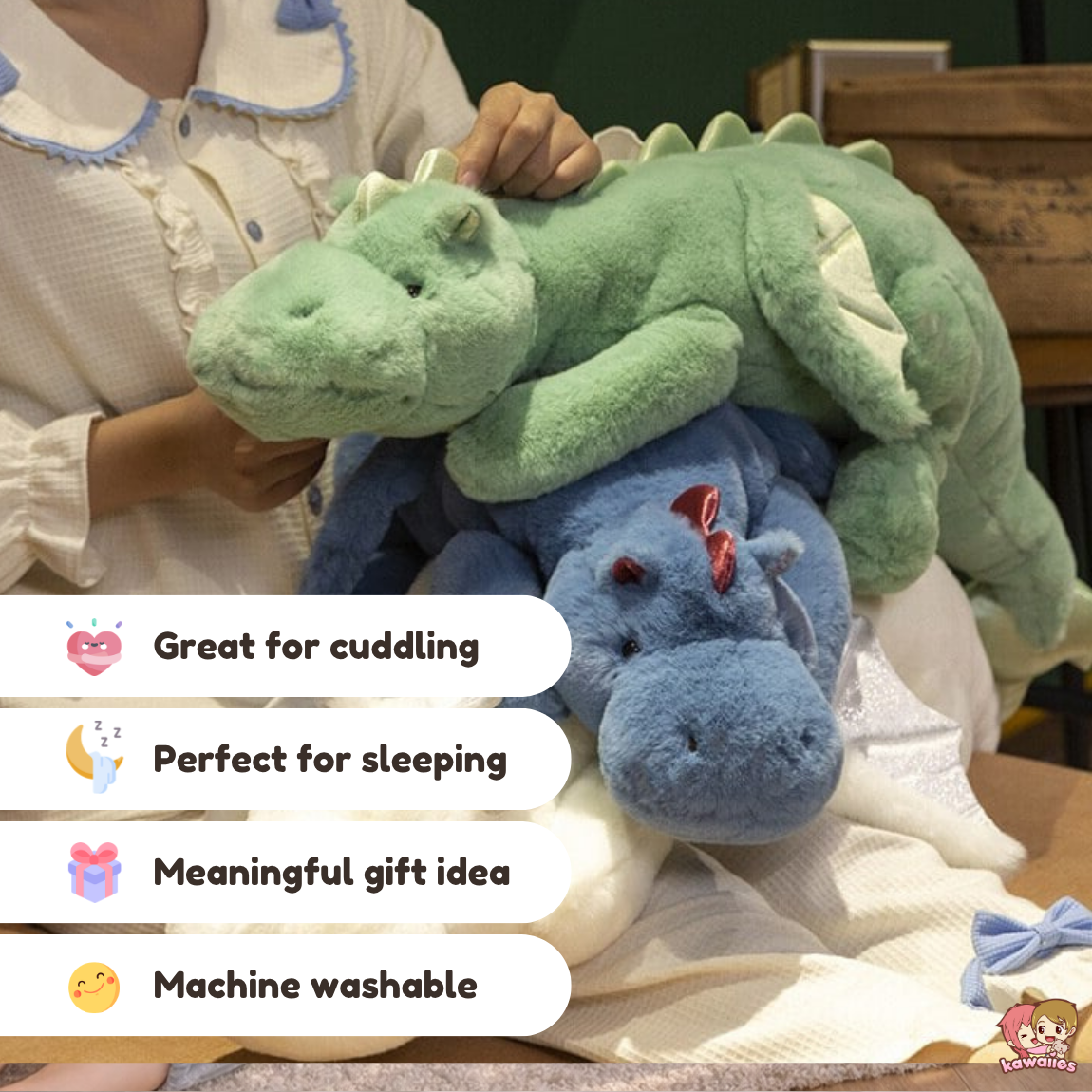 Giant Fluffy Dragon Plushie Collection