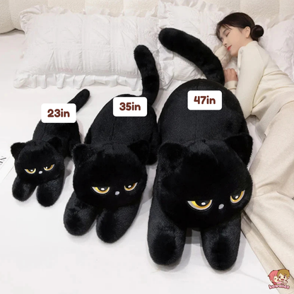 Giant Black Grey Cat Plushies