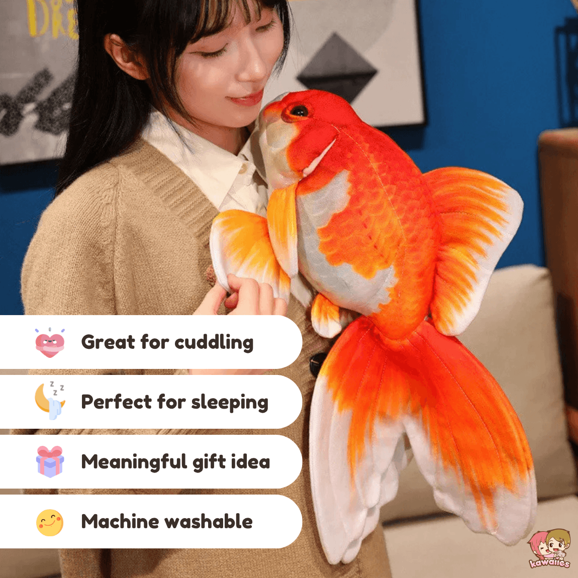 Kawaiies Collection - Soft toy - Lucky Goldfish Koi Fish Plush