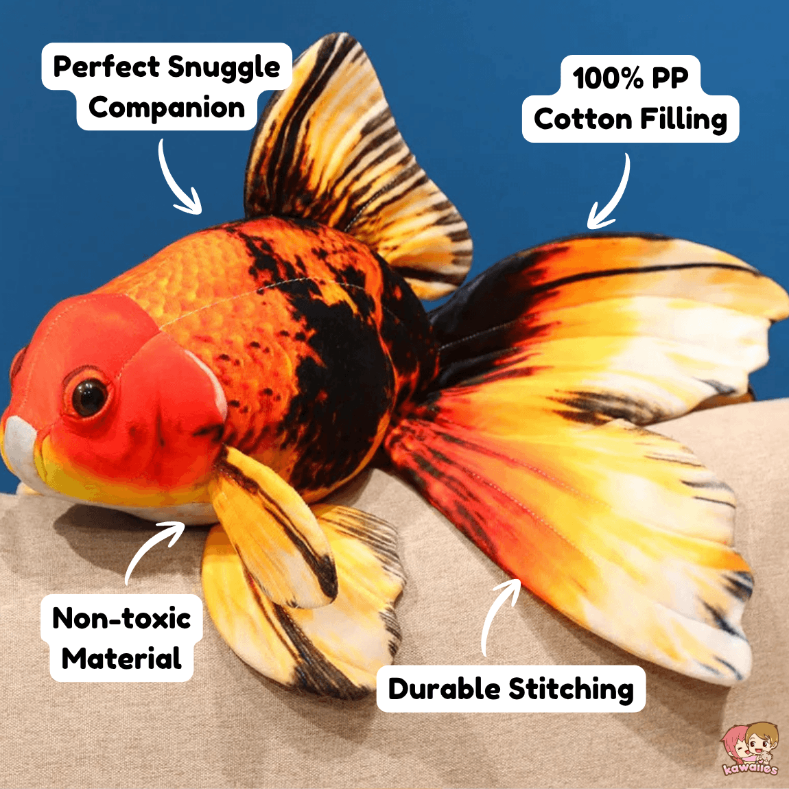 Kawaiies Collection - Soft toy - Lucky Goldfish Koi Fish Plush