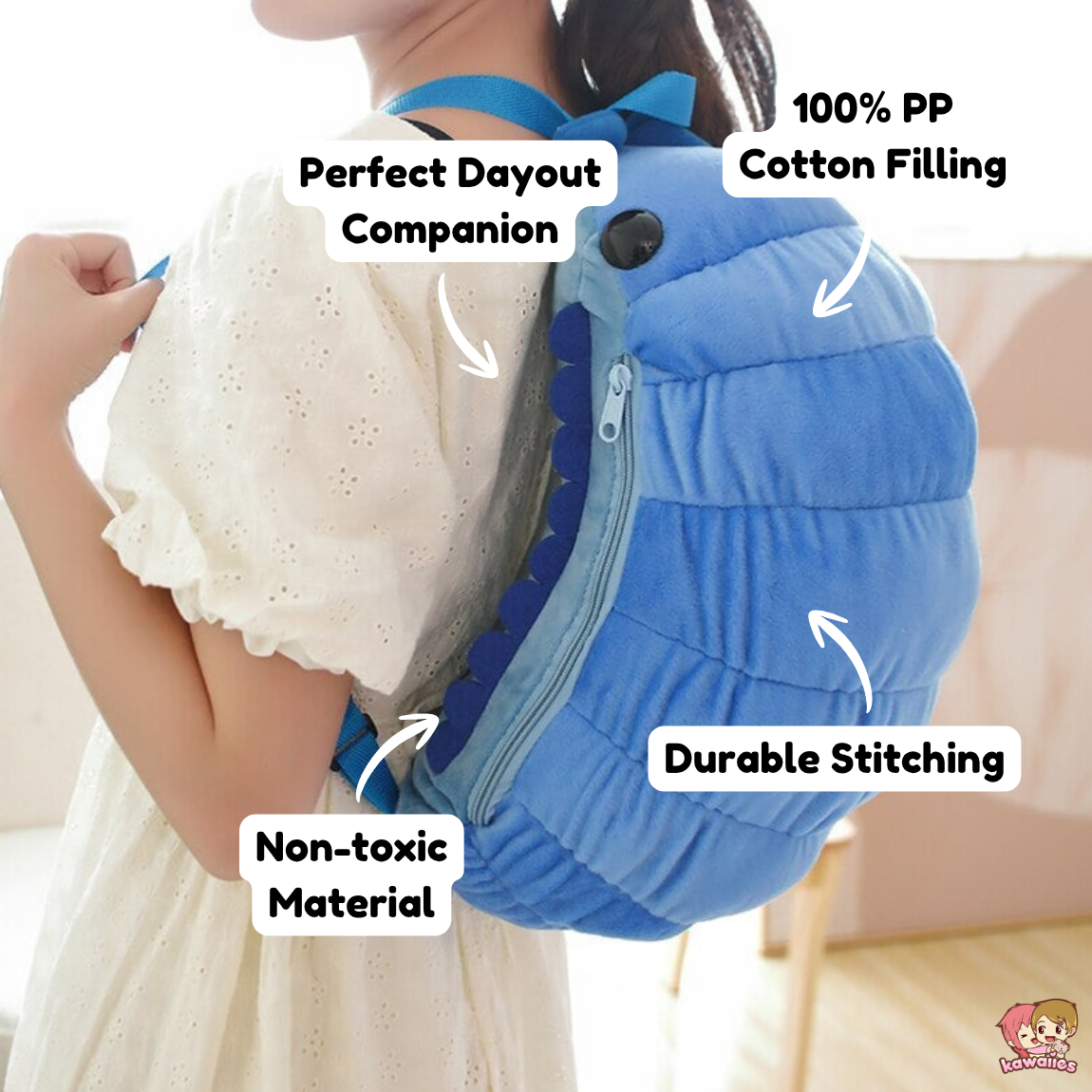 Kawaii Isopod Plush Backpack