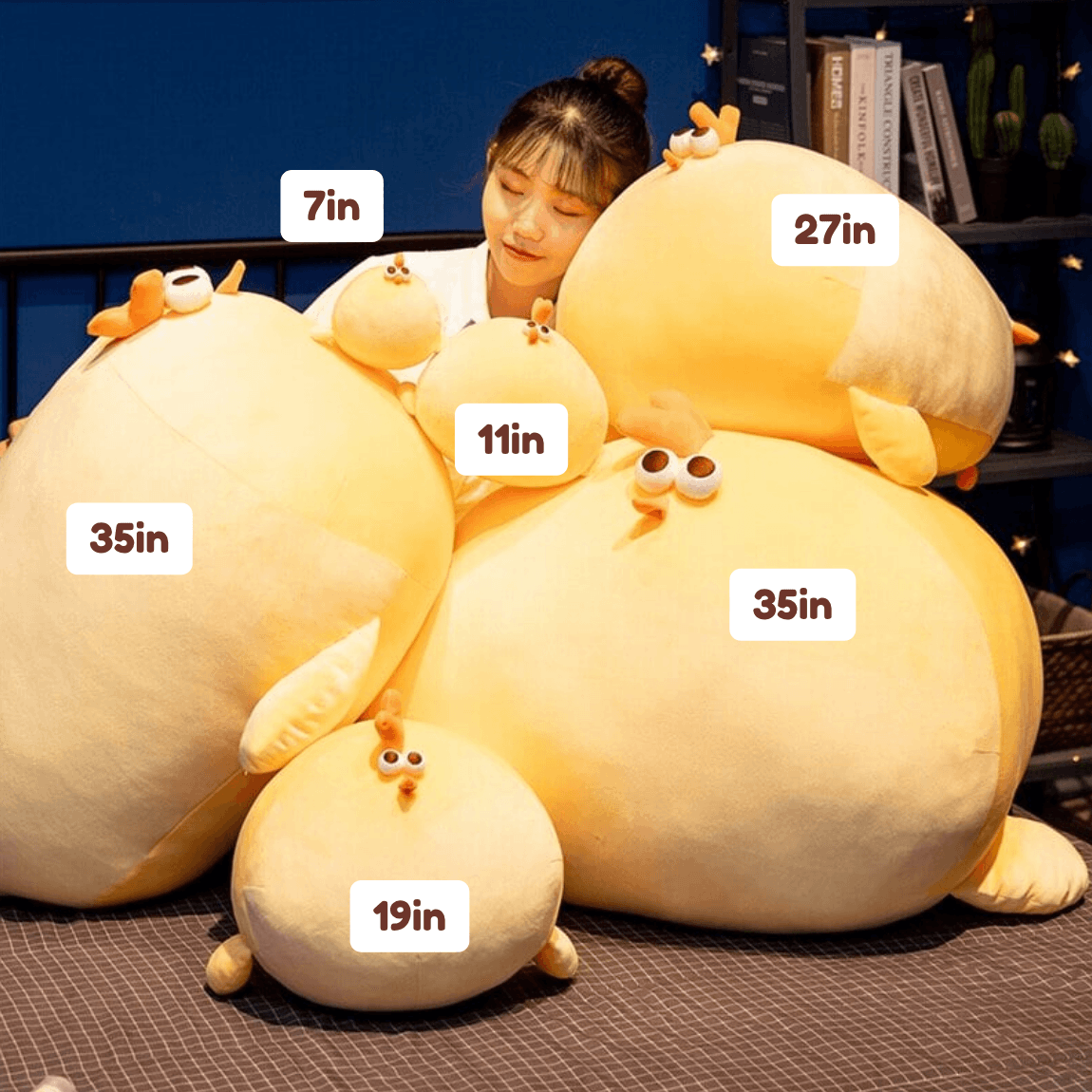 Kawaiies Collection - Soft toy - Jaba the Chonky Yellow Chicken Plushie