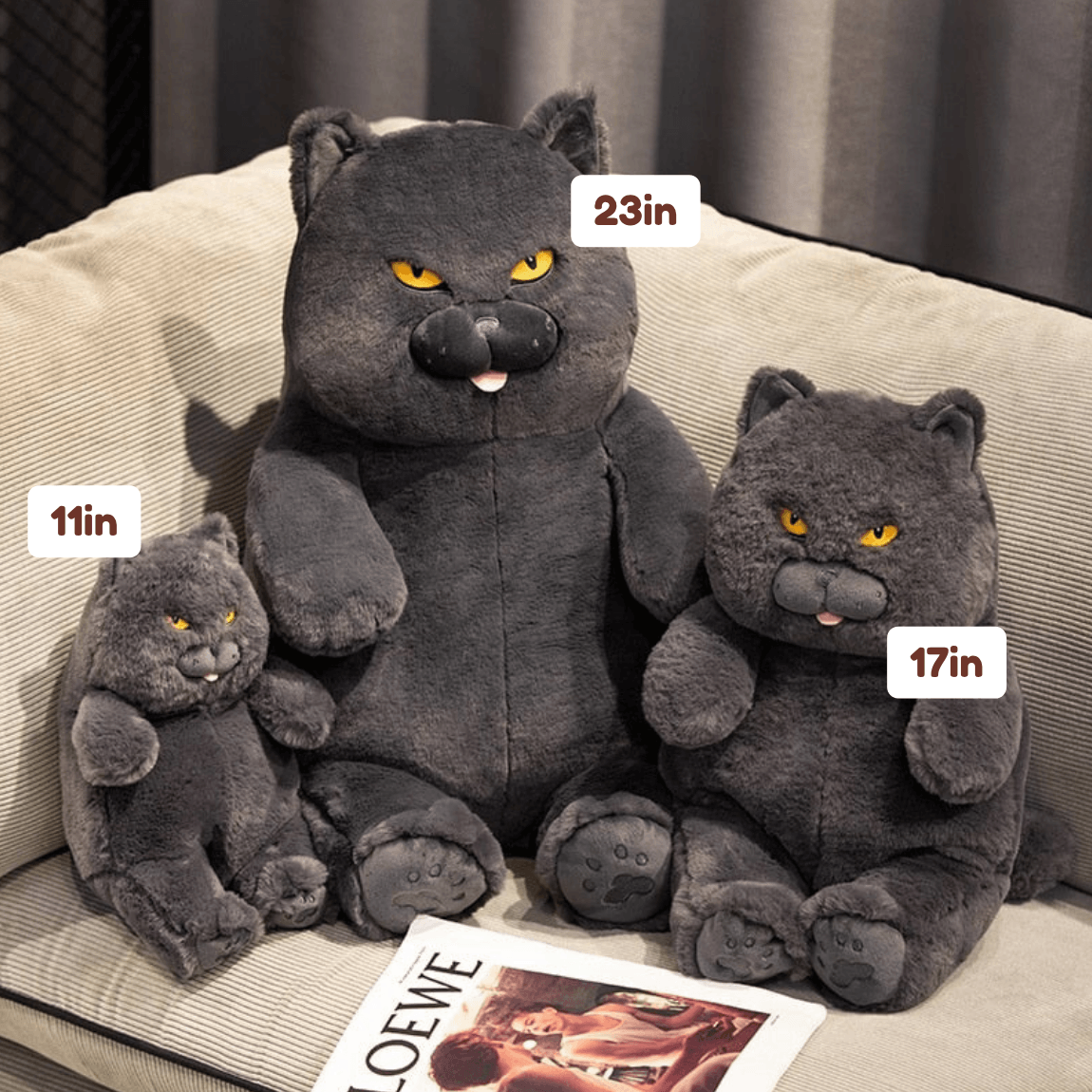 Kawaiies Collection - Soft toy - Poe the Grumpy Cat Plushie