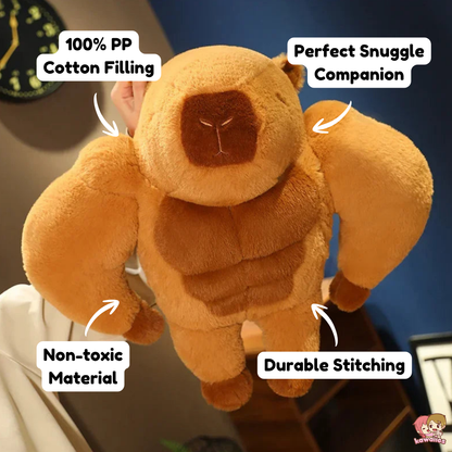 Fluffy Muscular Capybara Plush